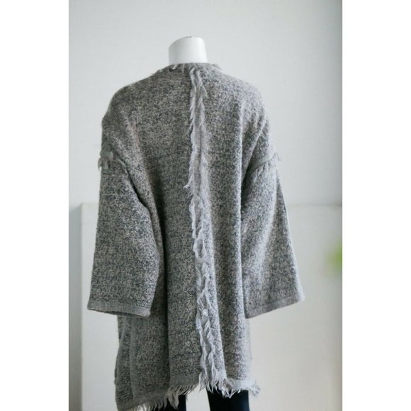 Chloé Thick Knit Boho Lagen Look LArge Toggle Button Massive Pockets Sweater L - Picture 3 of 12